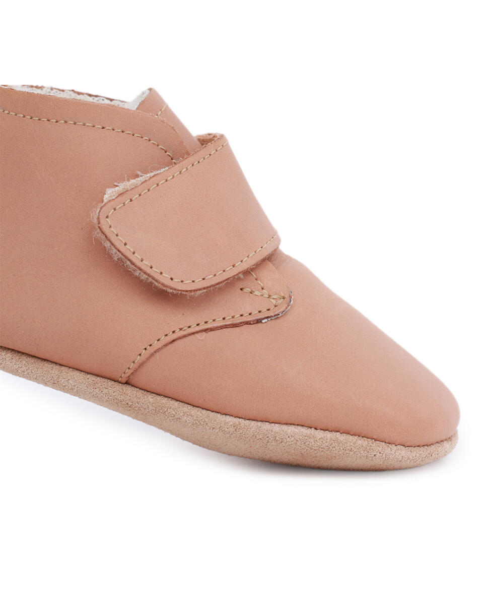 Bobux Soft Sole Desert Arctic - sapatos de couro para recém-nascidos 3/6