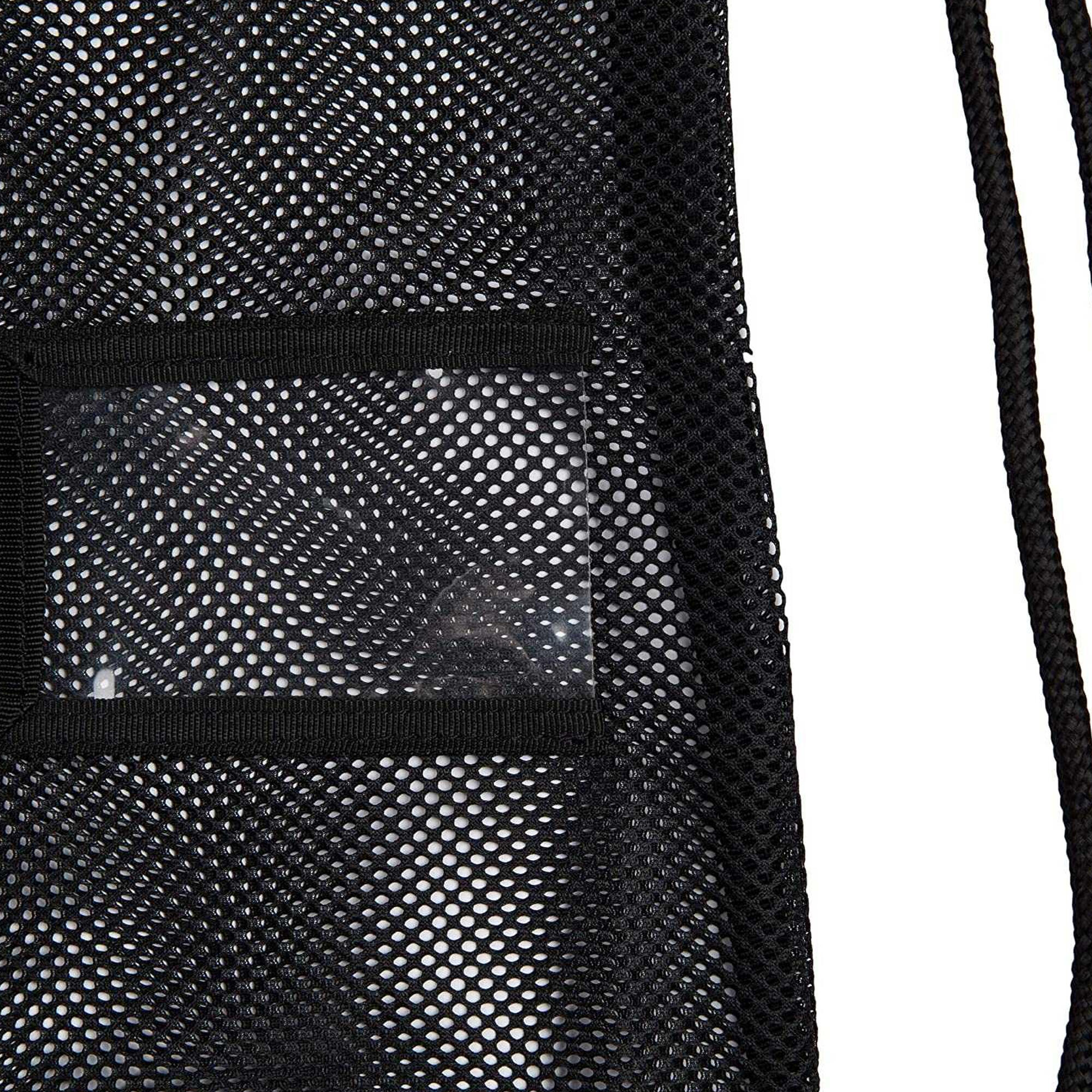 Sportbeutel, Netzmaterial Damen und Herren Schwarz 4/4