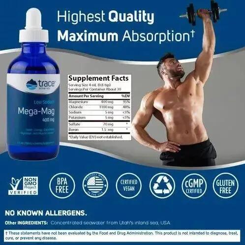 Trace Minerals Mega-Mag cseppek 400mg, 118ml 3/6