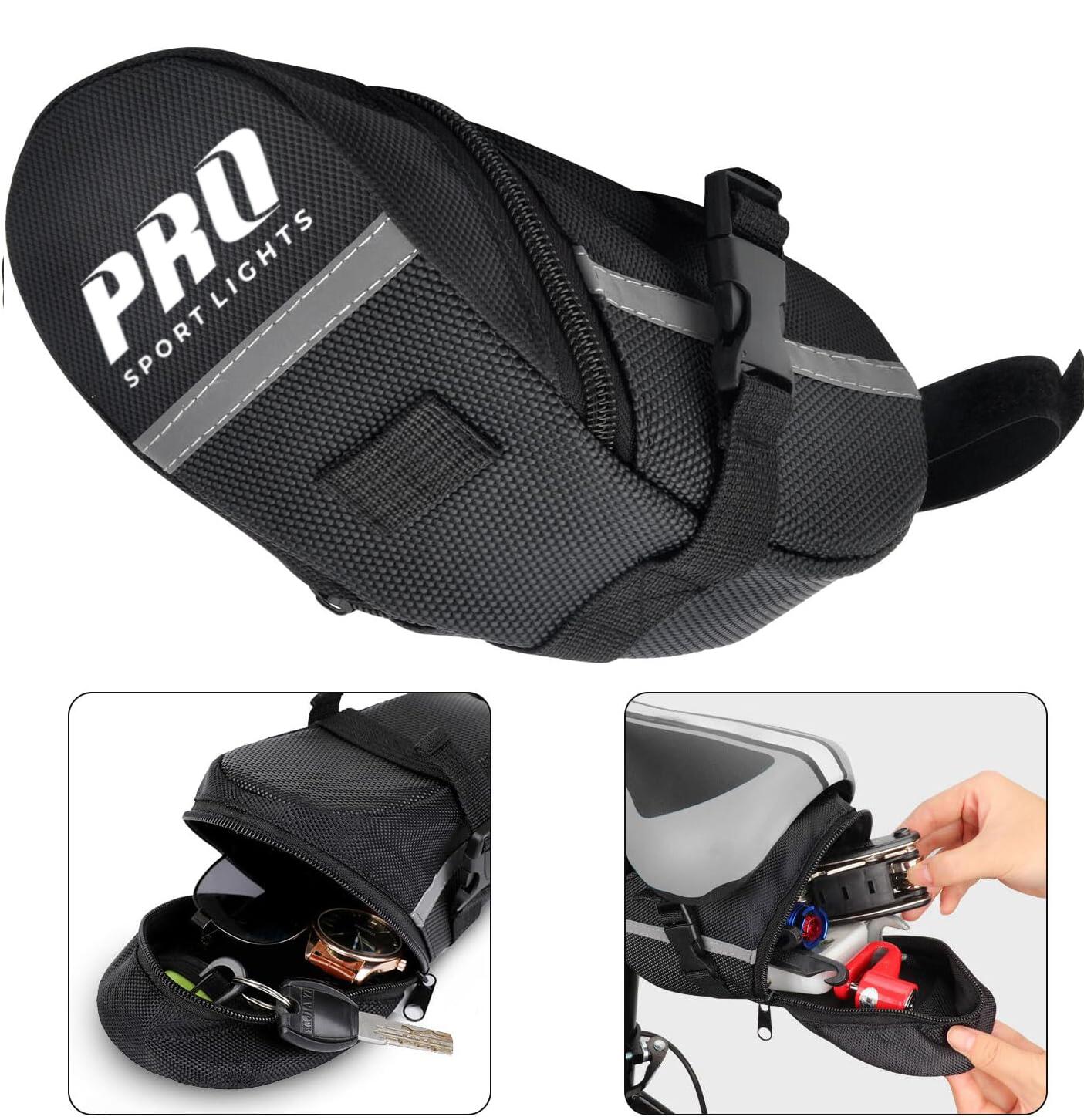 Sacoche de selle Pro Sport Lights 1,2 litre - Noir -  VTT/Vélo 6/7