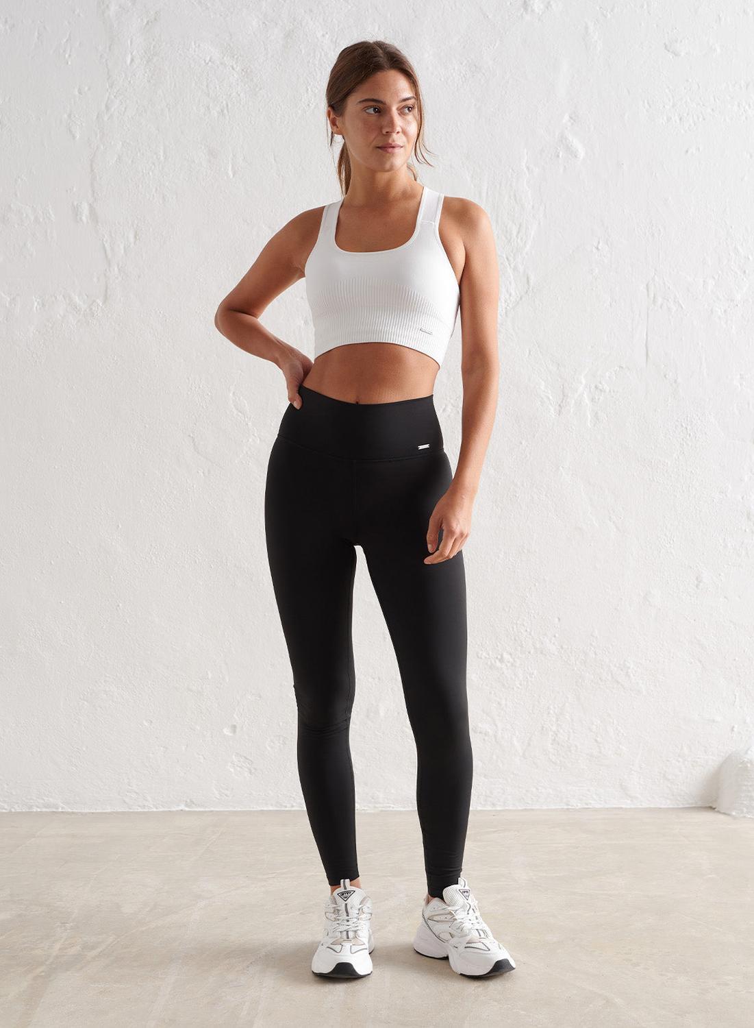 Damen Leggings Wärmend Schwarz 5/6