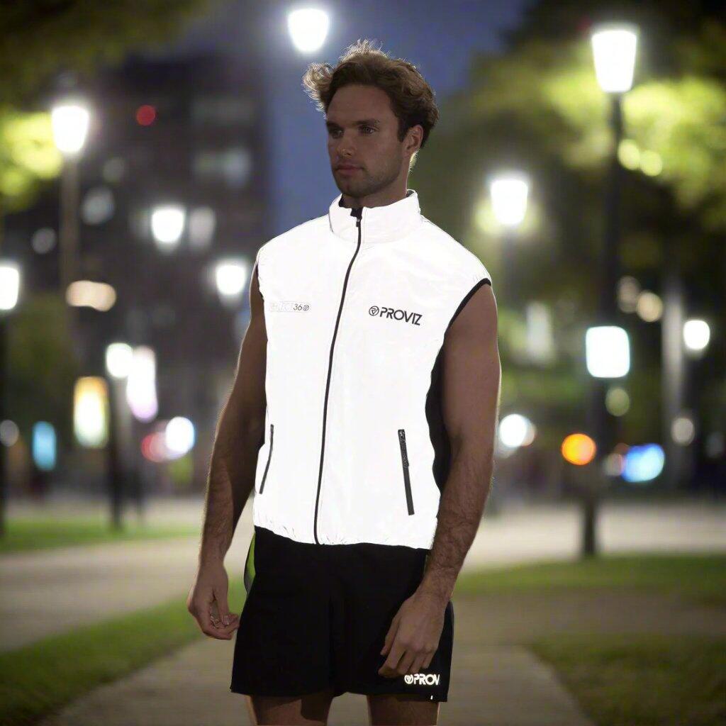 Proviz Men's REFLECT360 Lightweight Reflective Running Gilet 3/8
