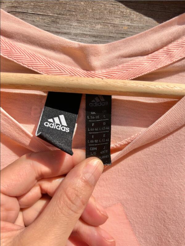 Tussen Particulieren - Adidas - Roze t-shirt - Maat L 2/5