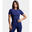 T-shirt de Tennis/Padel Organique Femme Bleu Marine