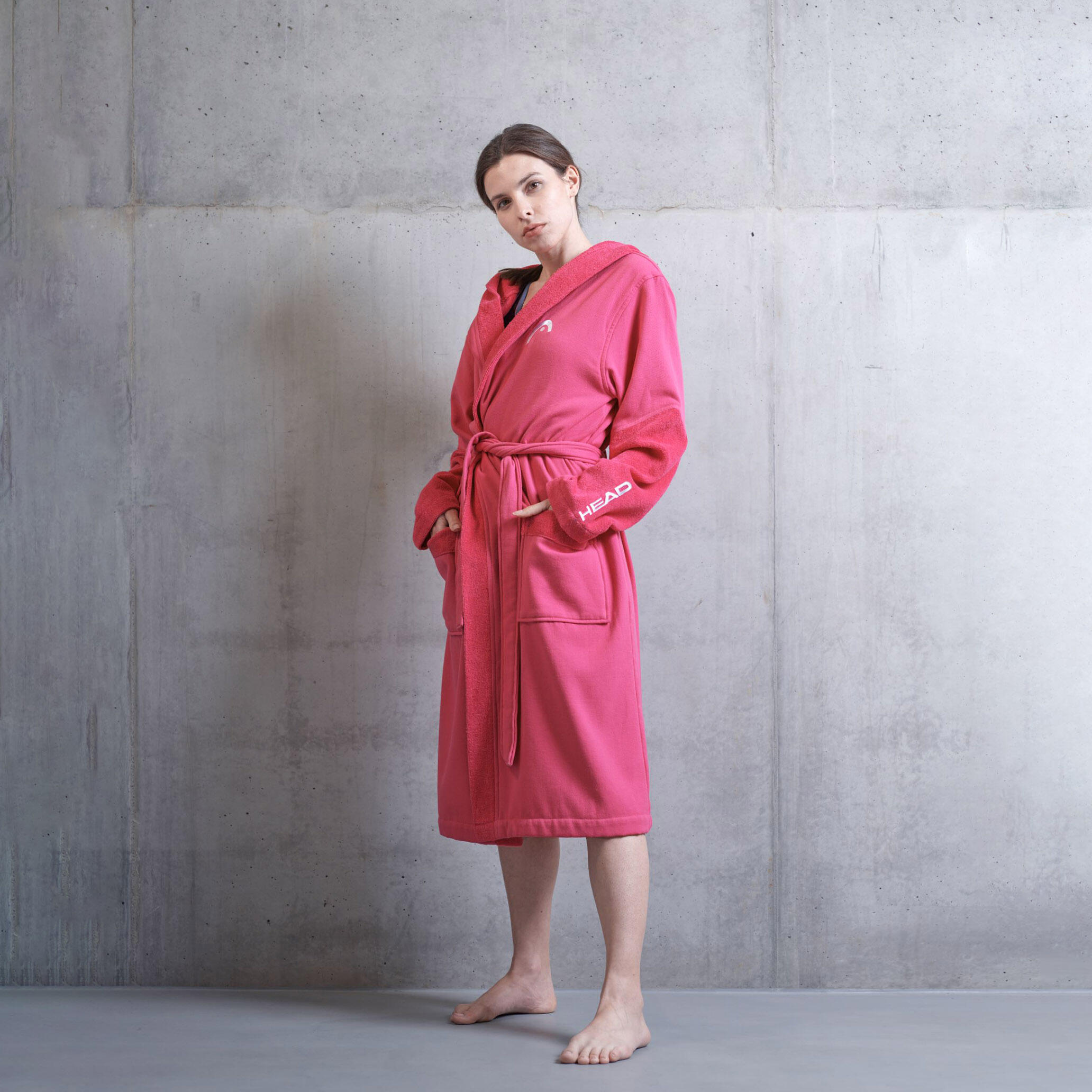 Robe Unissex com Capuz em Microfibra 270g/m² Rosa Fúcsia 4/4