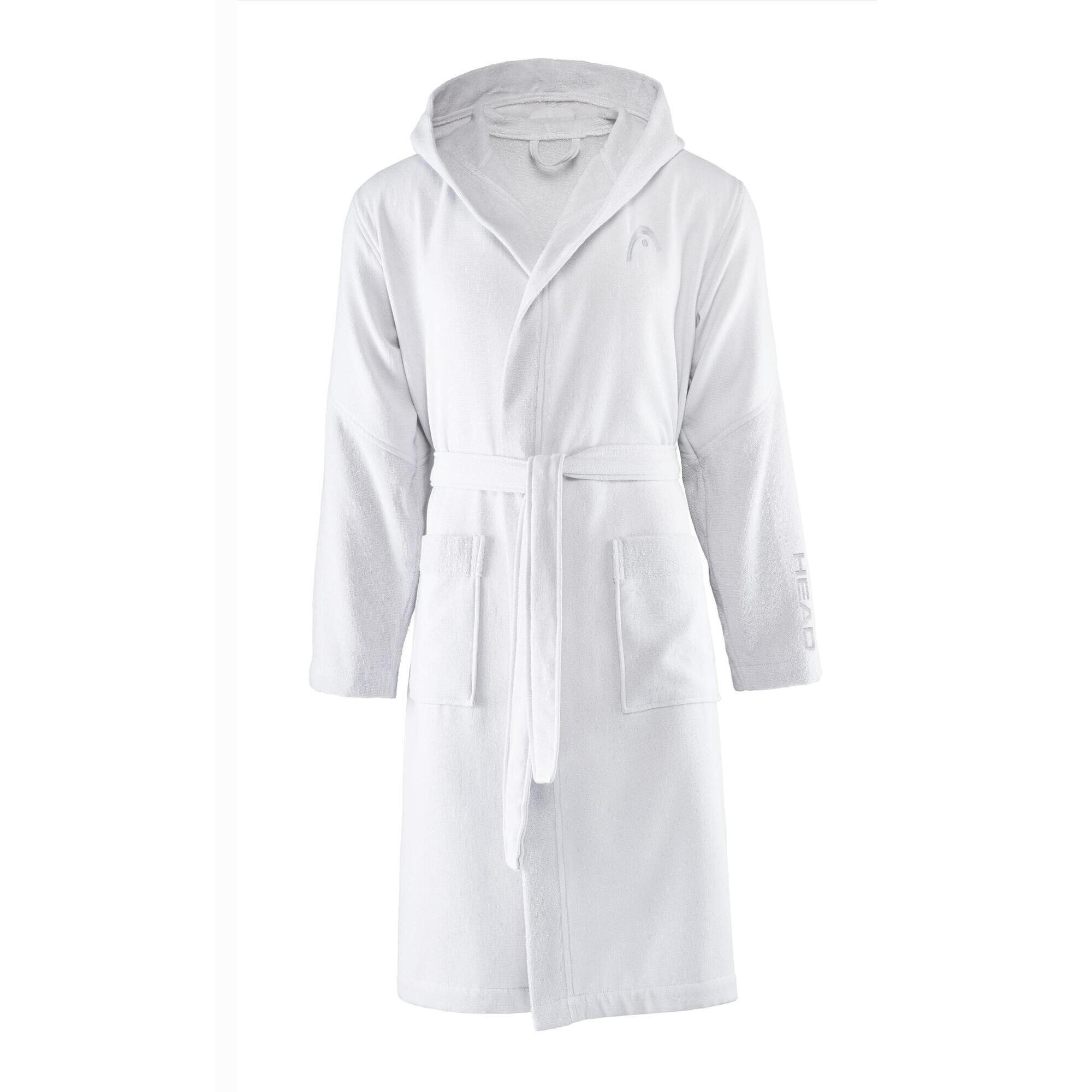 Head - Peignoir Unisexe Avec Capuche En Micro-éponge 270g/m² Snow White - Peignoir De Bain - Blanc - Grand - Decathlon