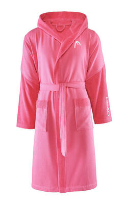 Unisex badjas met capuchon van microfrotté 270g/m² rose fuchsia