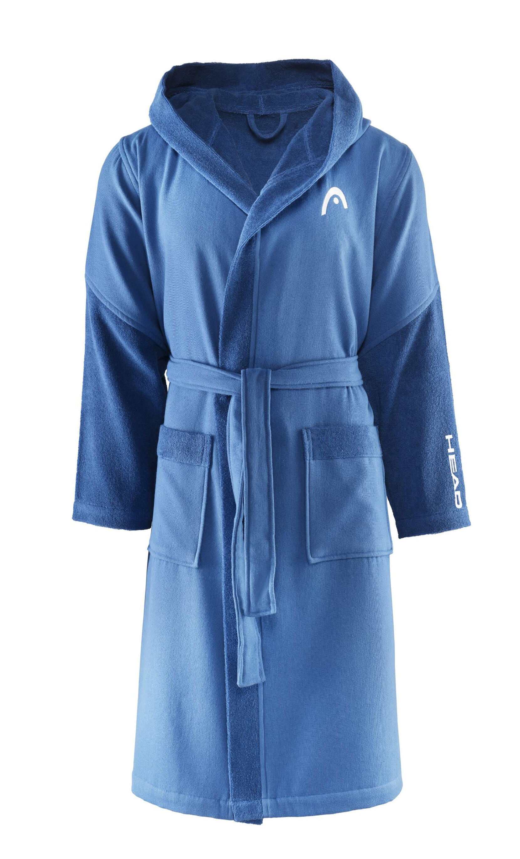 HEAD Unisex Badjas met Capuchon van Microfrotté 270g/m² Ocean Navy