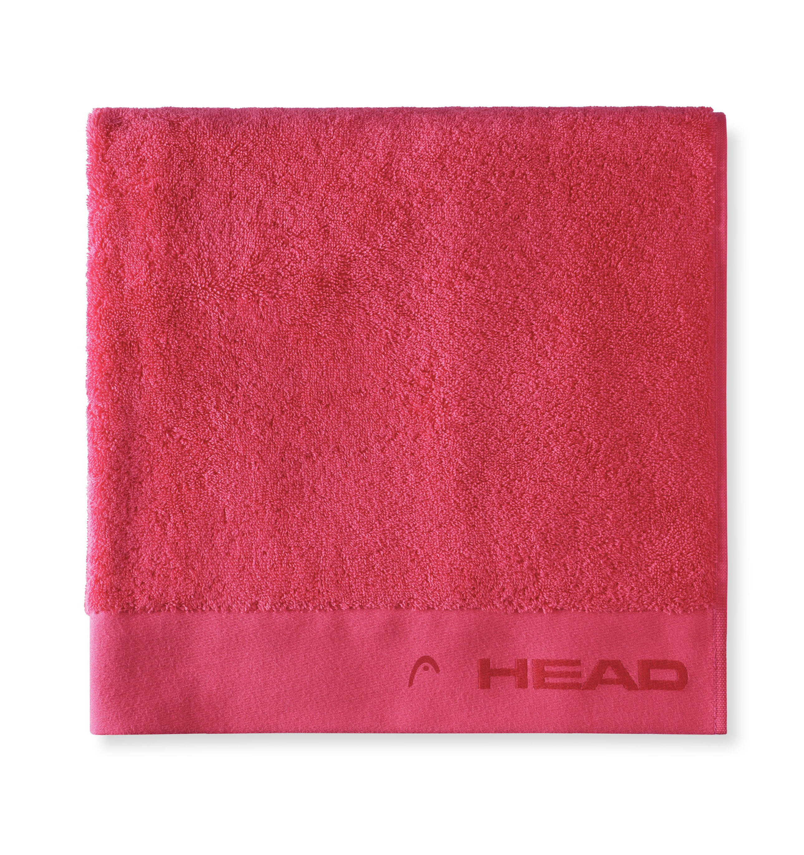 HEAD Handtuch 70x140 cm aus Reiner Baumwolle 500g/m², Rose Fuchsia