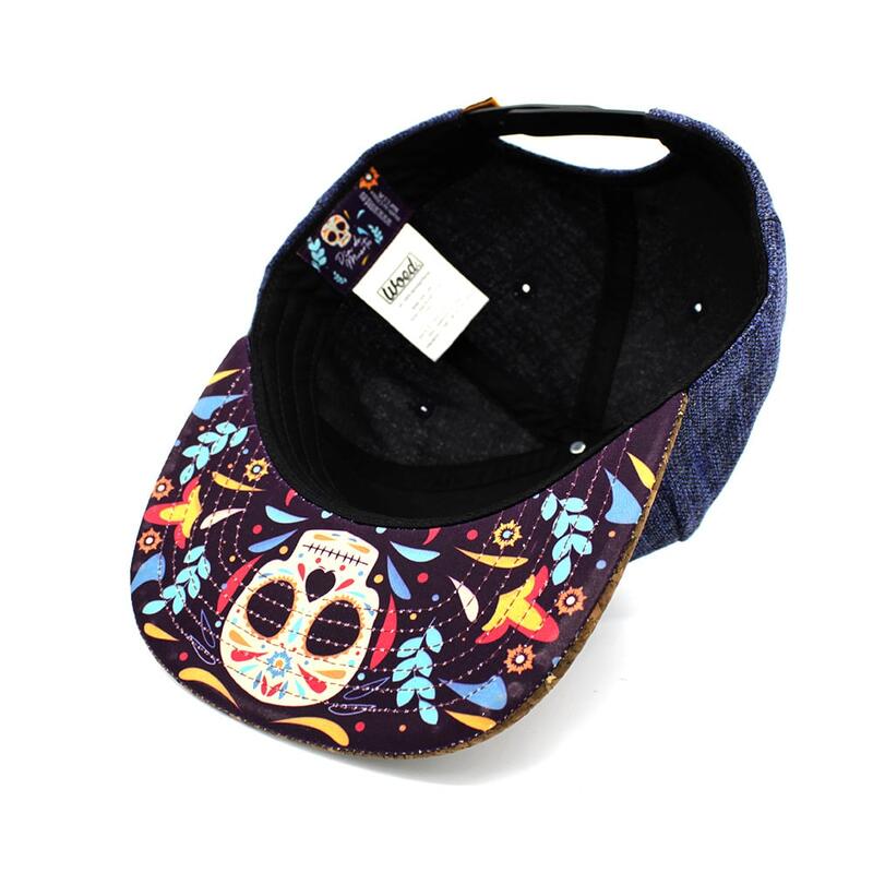 Honkbalpet voor heren met kurk Woed Día de Muertos Snapback Cap