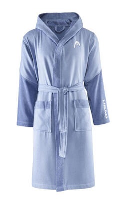Unisex badjas met capuchon van microfrotté 270g/m² midnight blue