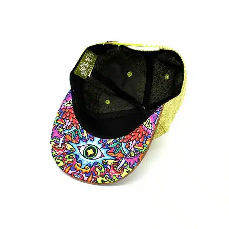 Honkbalpet voor heren met kurk Woed TRIPPY THIRD EYE Snapback Cap