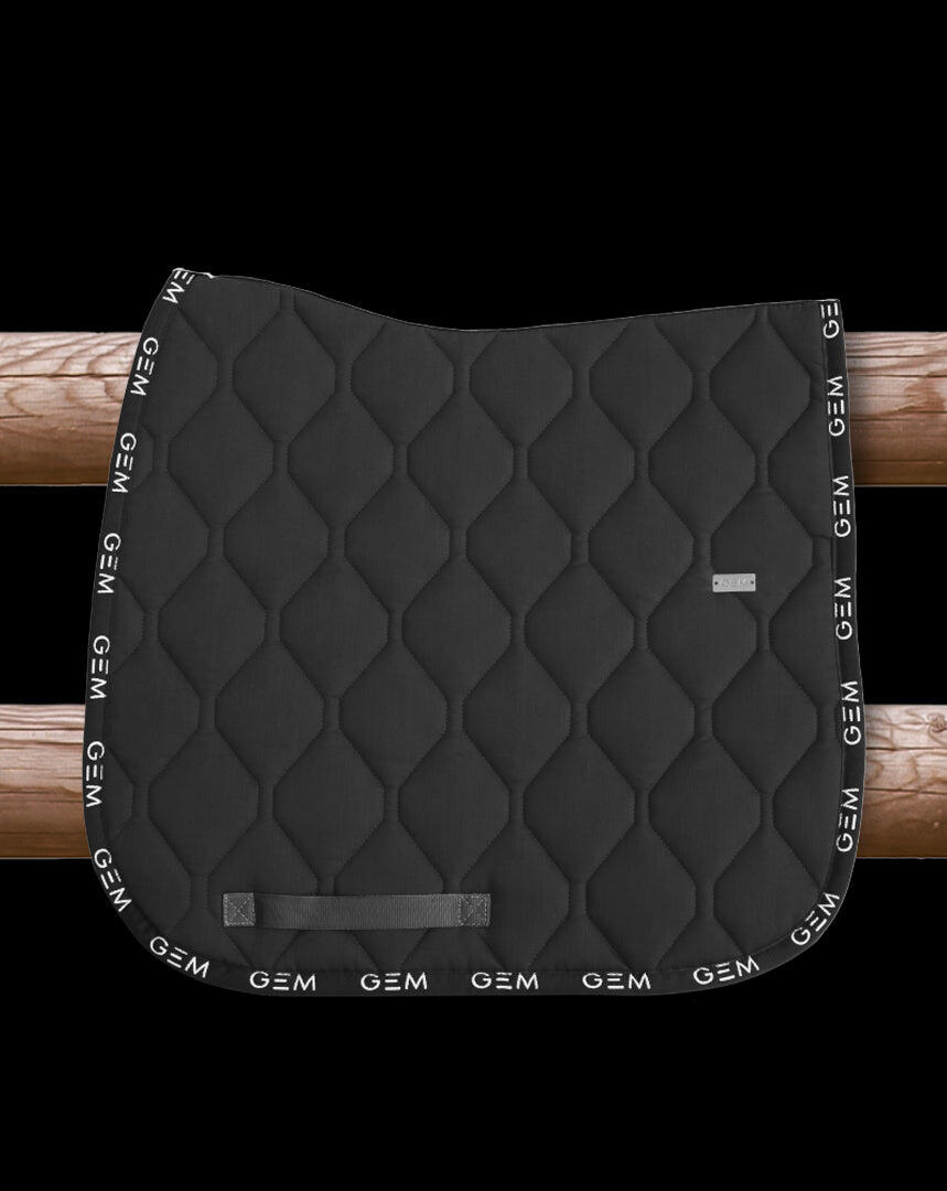 Tapis de selle LOVE Mixte NOIR - GEM 3/3