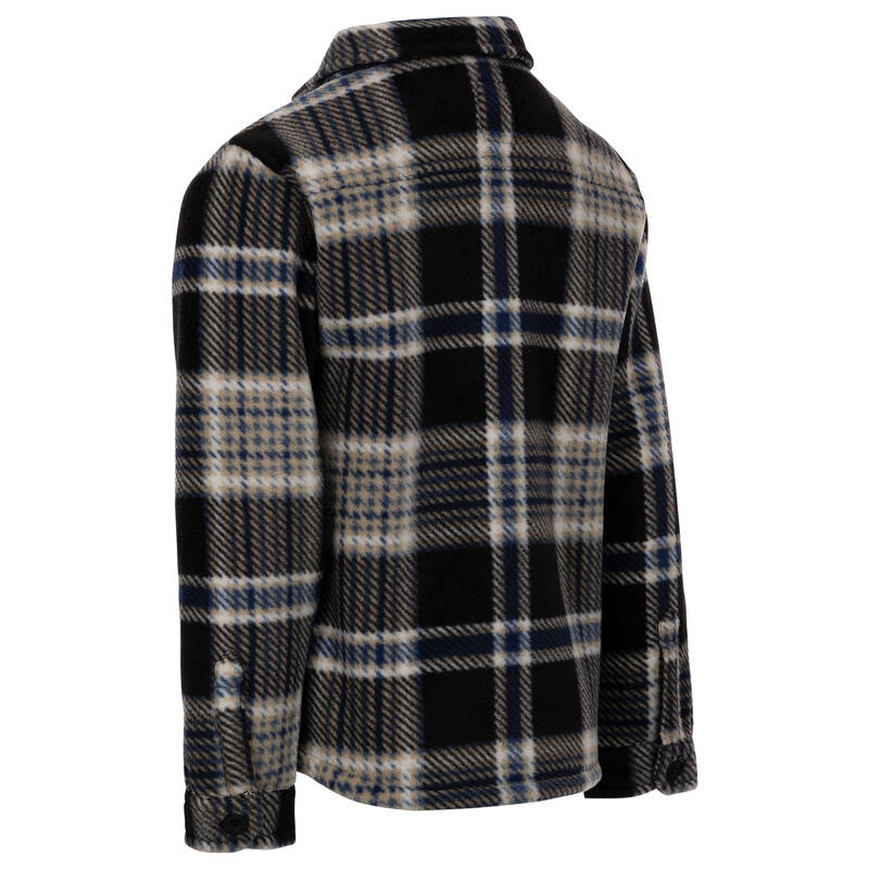 Jongens Checkley Microfleece Shirt (Zwart)