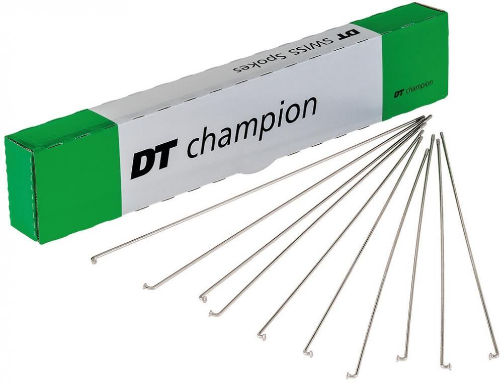 DT SWISS Scatola di 100 raggi piegati DT Swiss Champion m 2x266 mm