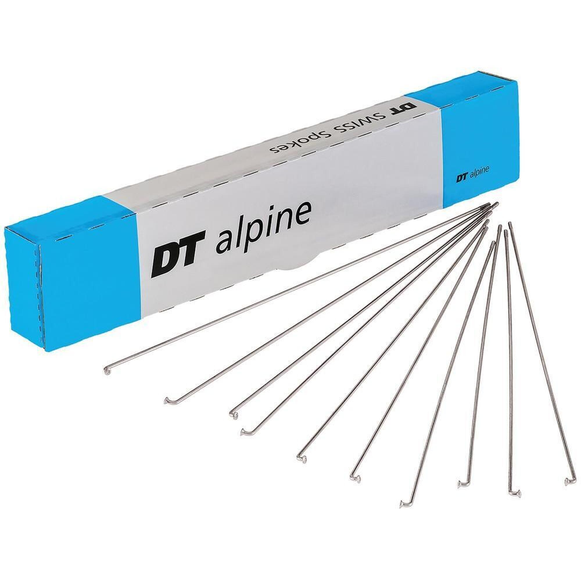 Opakowanie 100 szprych zagiętych DT Swiss alpine 2.0x2.34x298 mm inoxydable