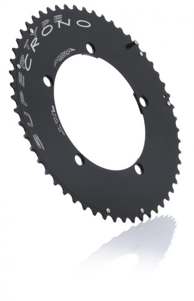 Plateau Miche Crono BCD 135CA 53 Dents - Noir Alu - 10/11 Vitesses - NEUF