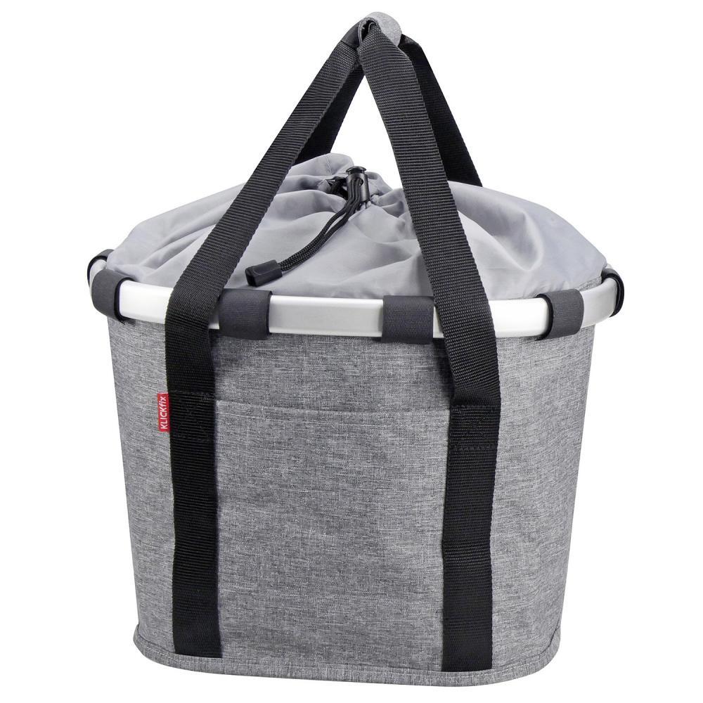 KLICKFIX Vorderradkorb "Fahrradkorb" , twist silber 2/3