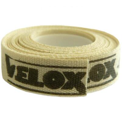 Nastro coprifelge adesivo Velox 10 mm x 2 m in cotone bianco.