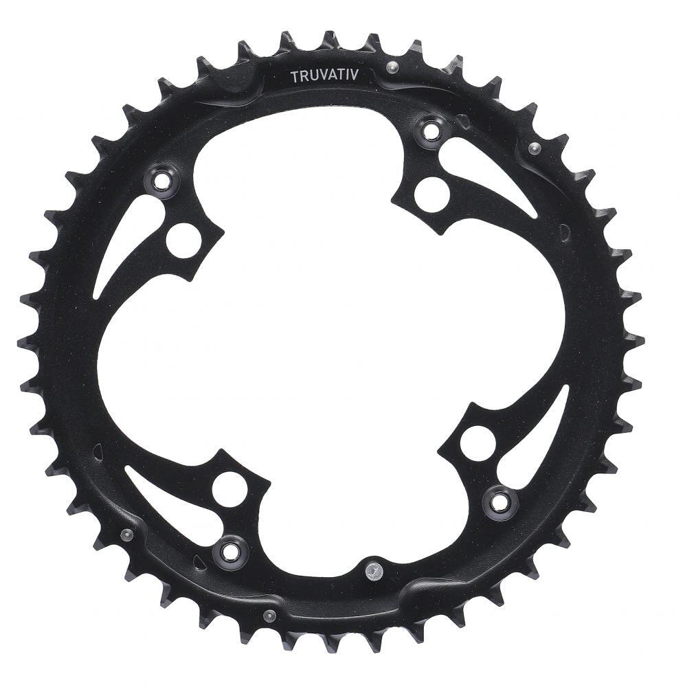 TRUVATIV corona 44 denti MTB/Trekking, BCD 104 mm, acciaio, 4 bracci, 9v, nero. 2/2