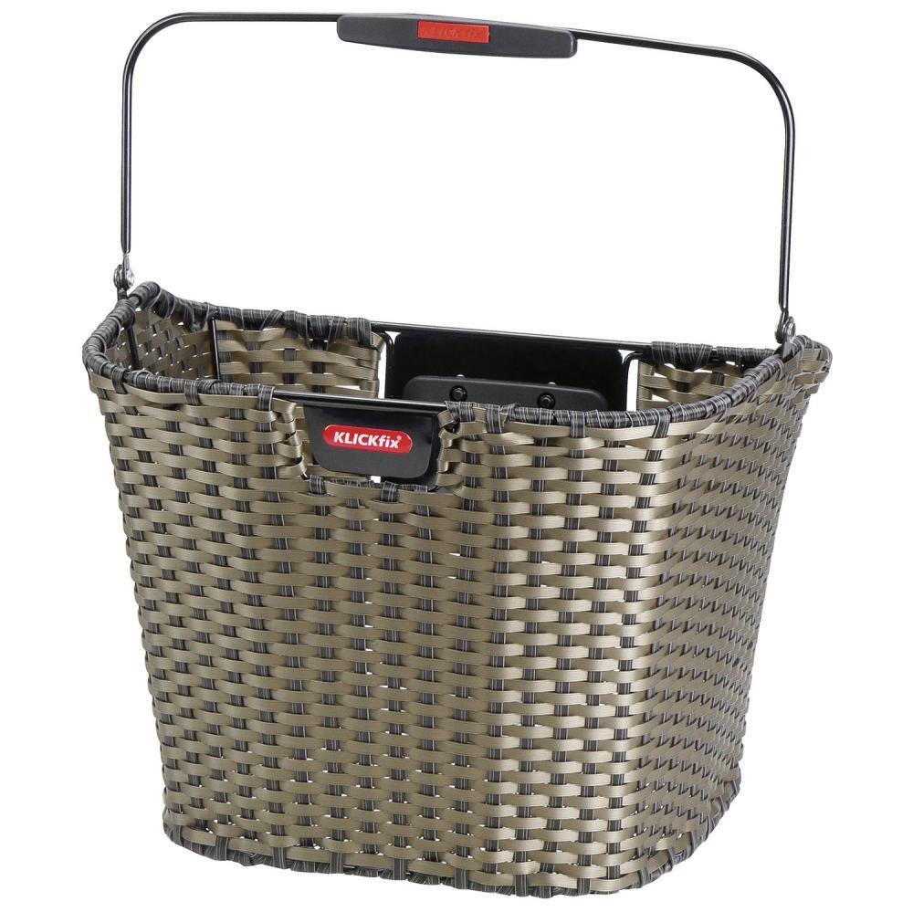 Cesta Rixen & Kaul KLICKfix Structura de plástico trenzado con asa - bronce 2/2