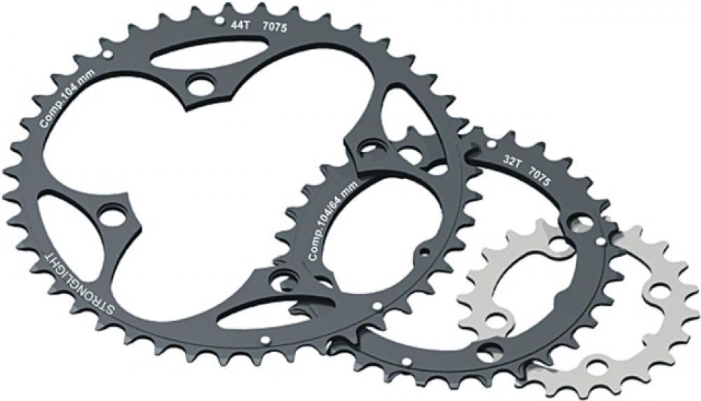 STRONGLIGHT Plateau XC E 32 dents - 4 bras, entraxe 104 mm - Aluminium 5083 noir 3/3
