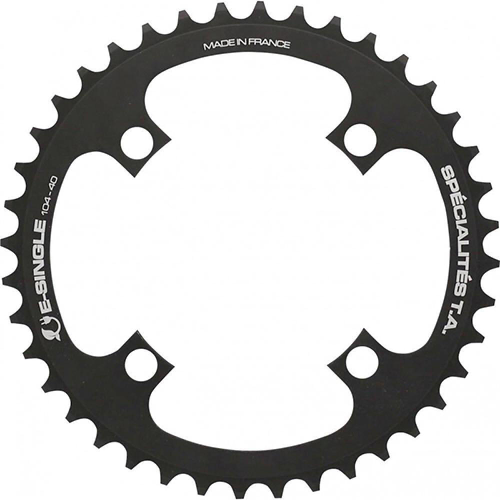 PLATEAU Diam 104 42 Dents 4 Branches Noir E-SINGLE 2/3