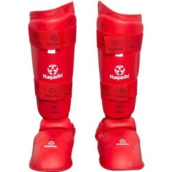 Protége tibibias/pieds WKF rouge S