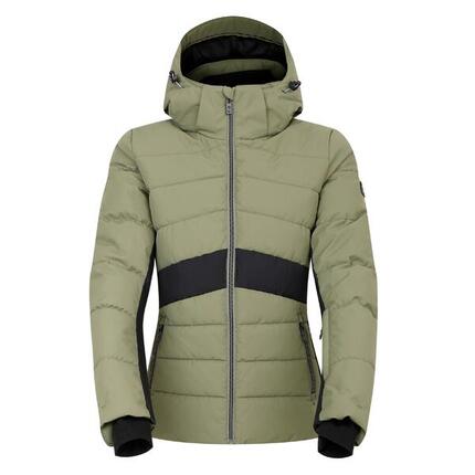 Blouson De Ski GLACIAL Femme (Vert Olive / Noir)