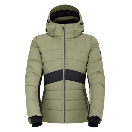Blouson De Ski GLACIAL Femme (Vert Olive / Noir)
