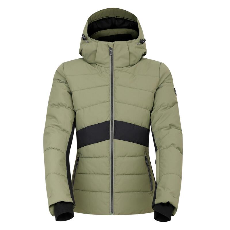 Blouson De Ski GLACIAL Femme (Vert Olive / Noir)