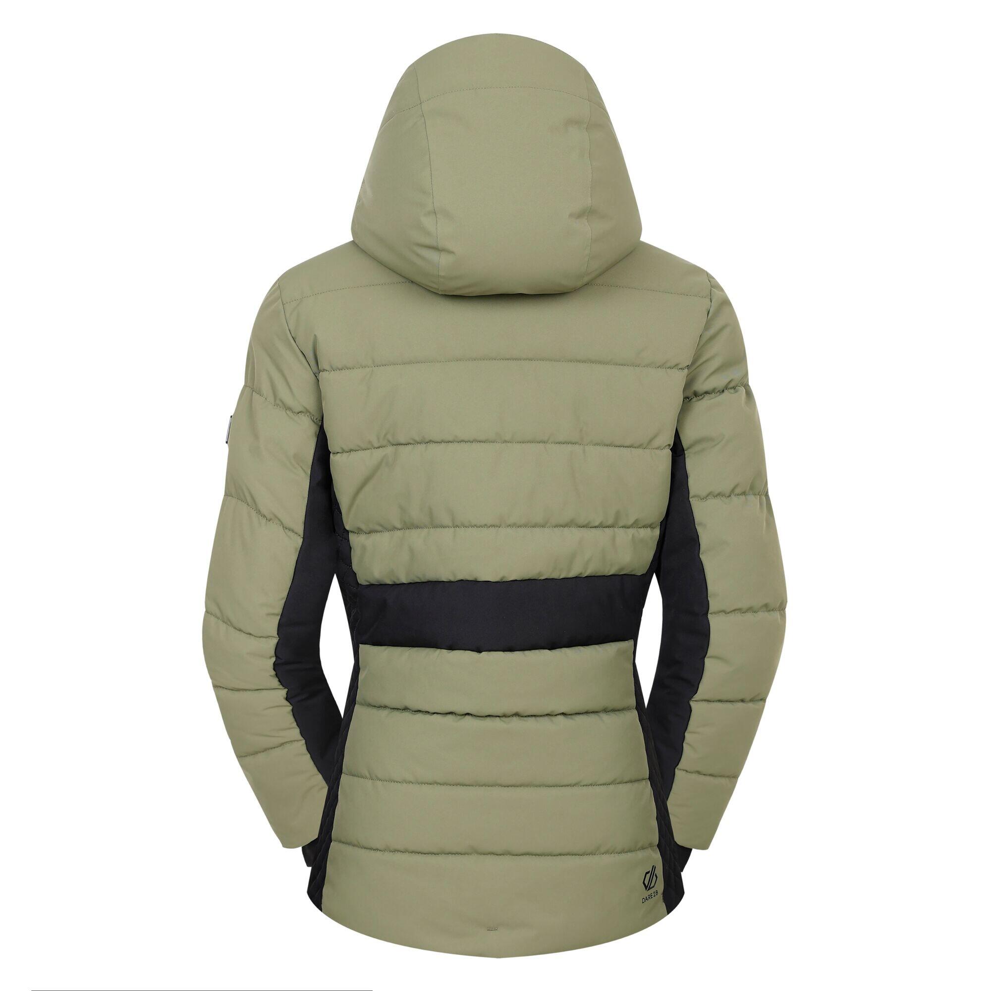 Blouson De Ski GLACIAL Femme (Vert Olive / Noir) 2/5