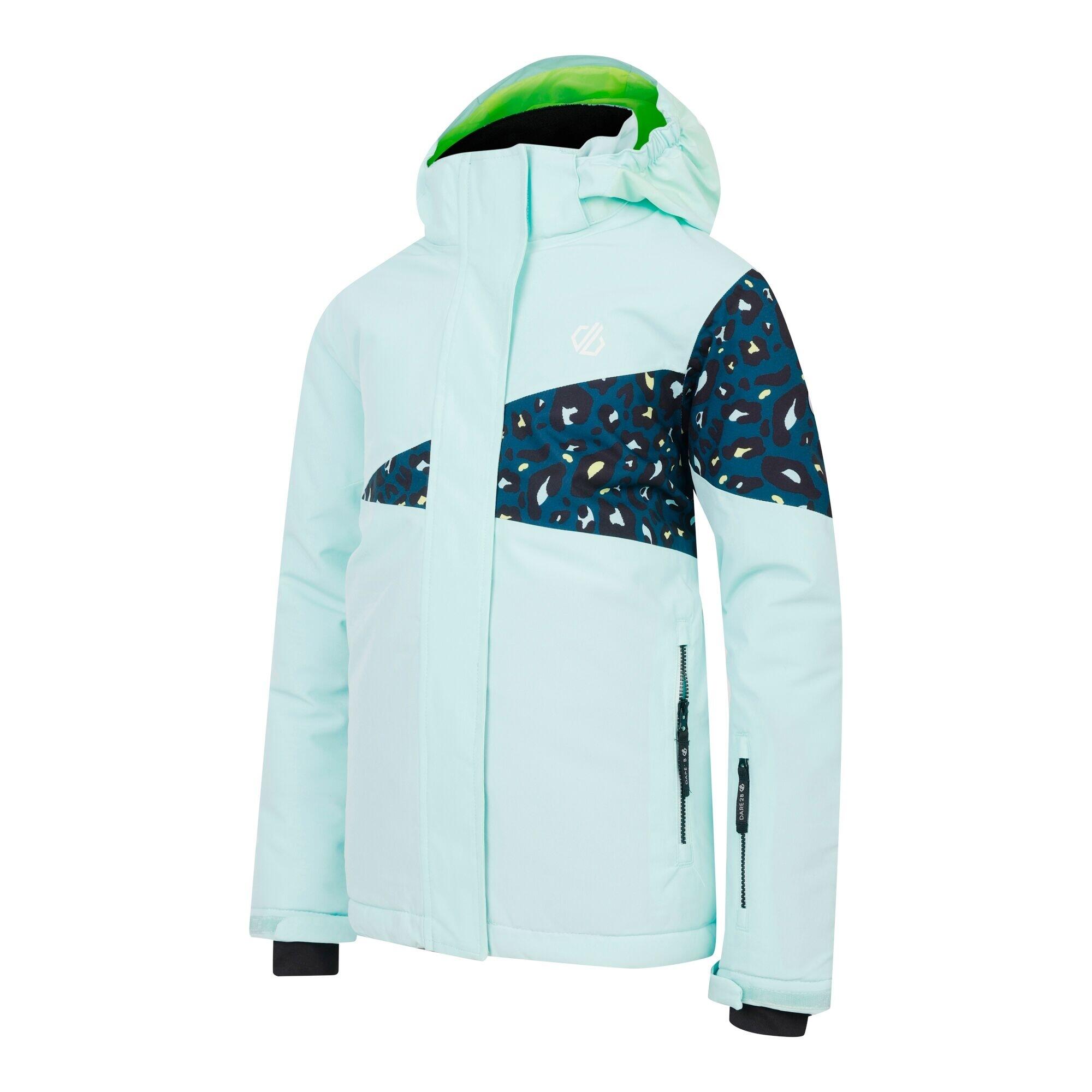 Childrens/Kids Humour III Cheetah Print Ski Jacket (Blue) 3/4