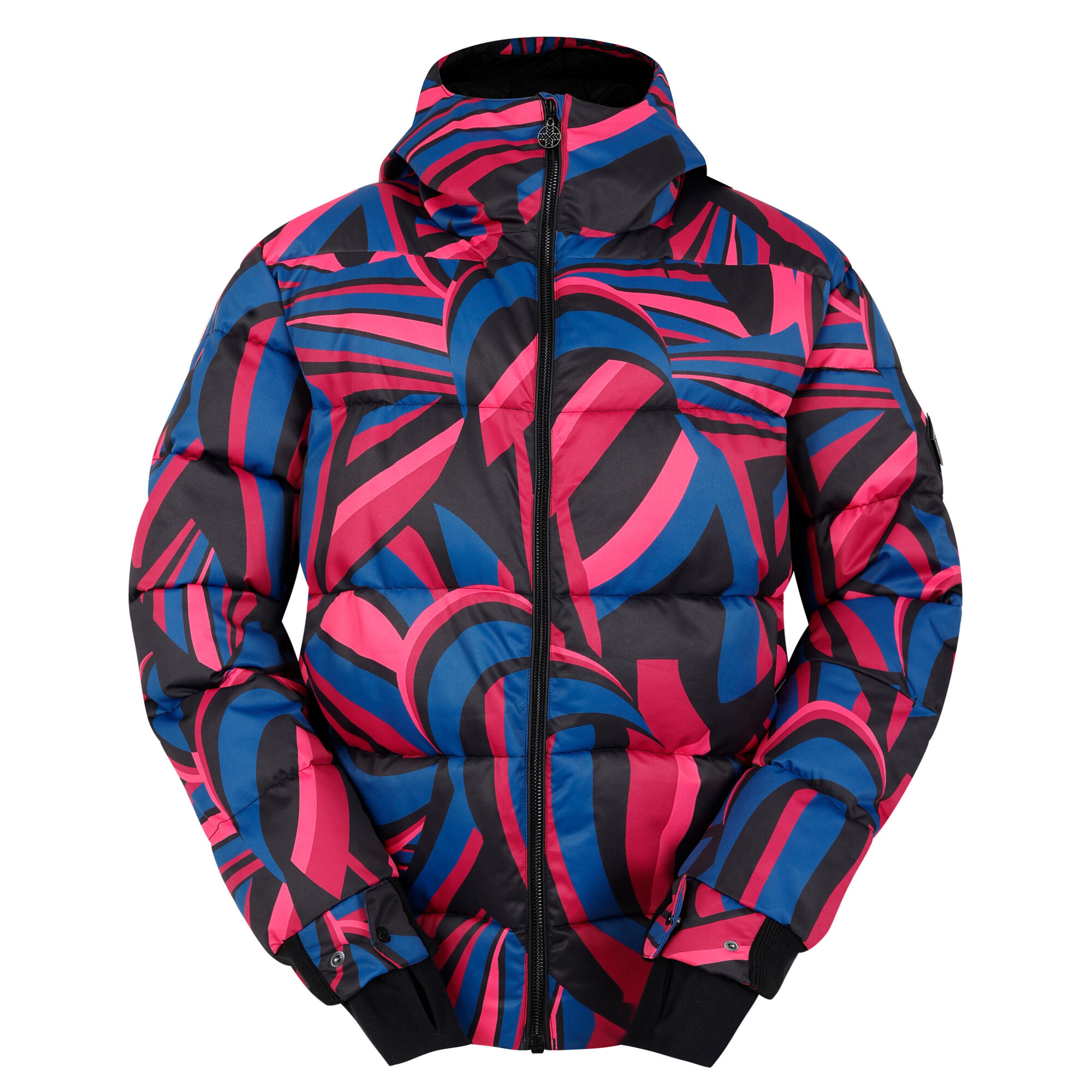 DARE 2B Womens/Ladies Showcase Patterned Baffled Ski Jacket (Hot Pink)