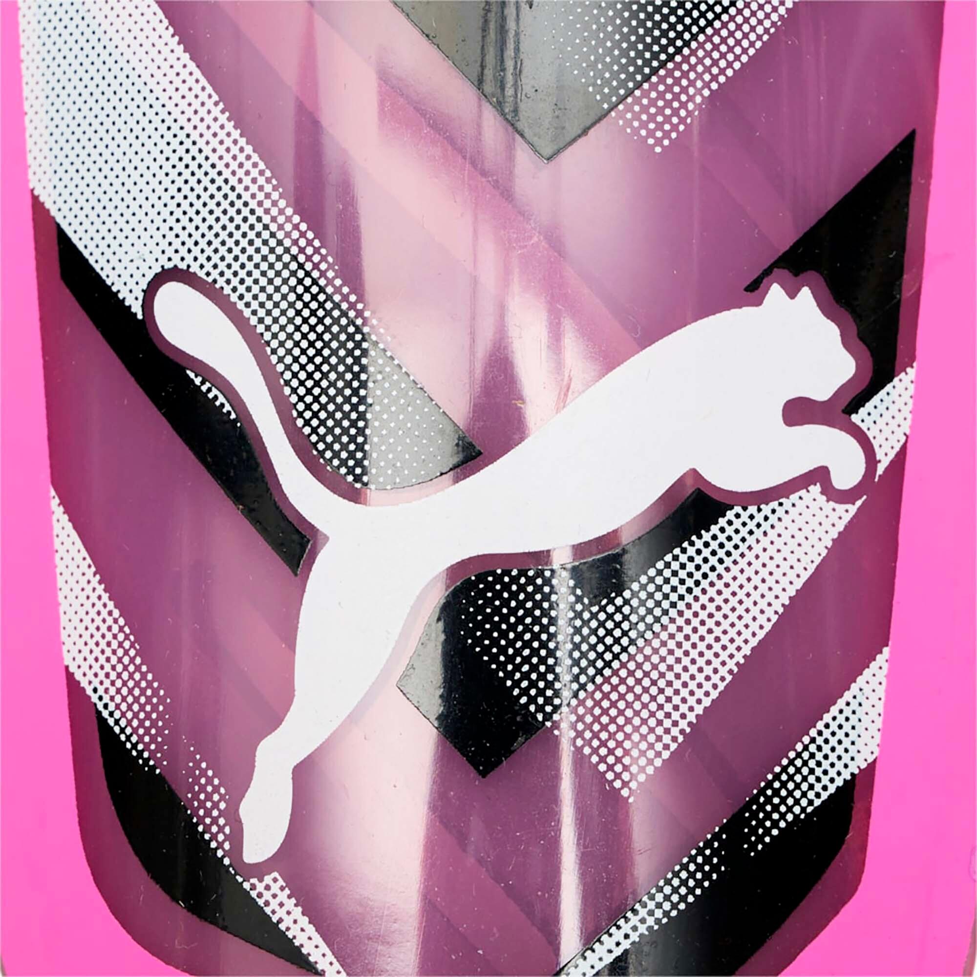 ULTRA Flex Sleeve voetbal scheenbeschermers PUMA Poison Pink White Black 3/5