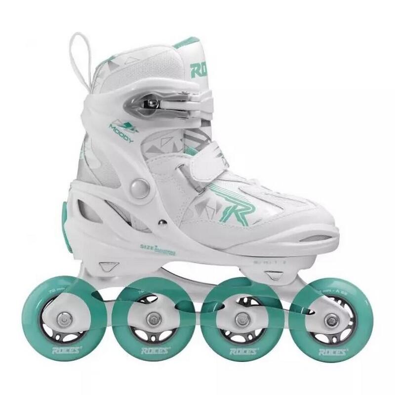 Roller ROCES Moody TIF girl - blanc / menthe