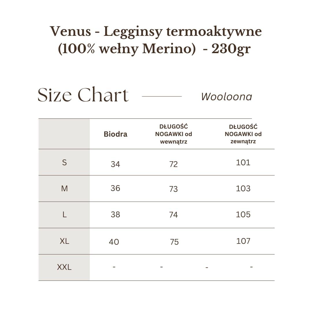 Venus - Legginsy termoaktywne (100% Merino / 230g/m²) 5/5