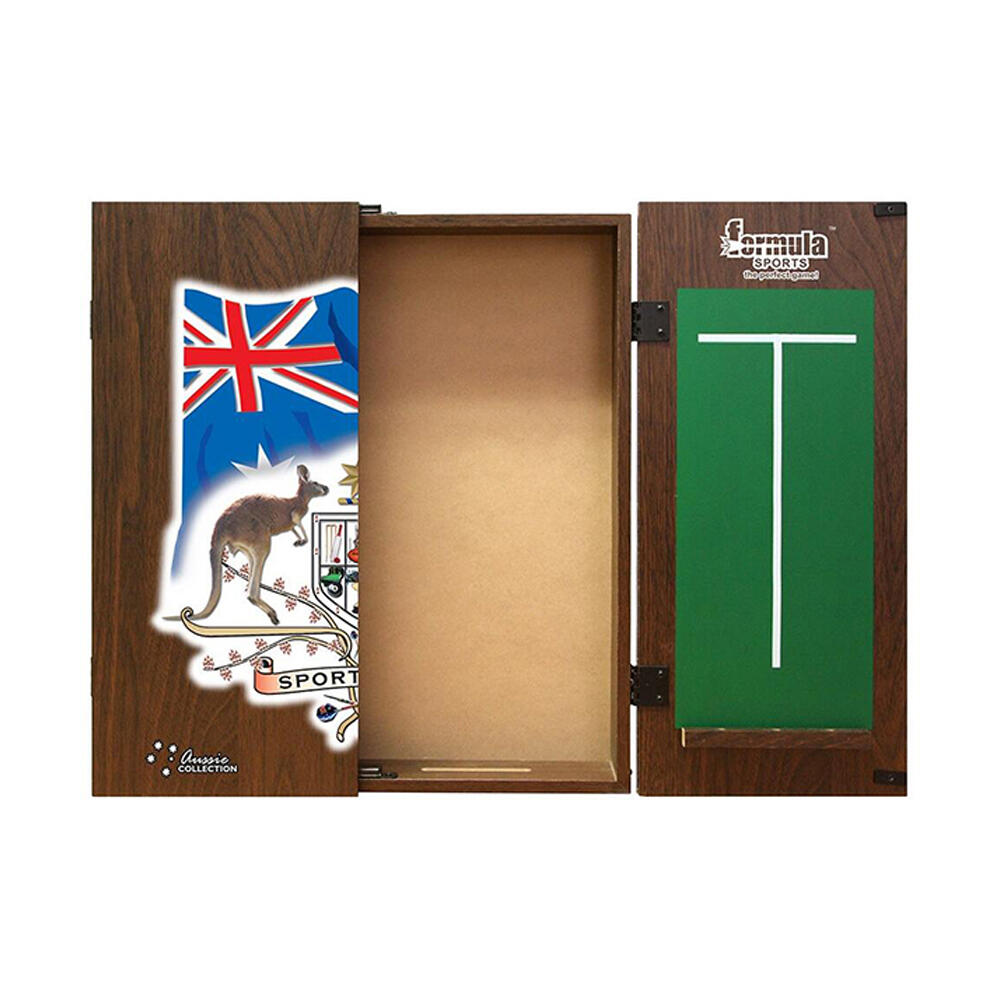 Formula Sports 58cm Storage Sports Bar Dartboard Cabinet Container w/ Chalkboard