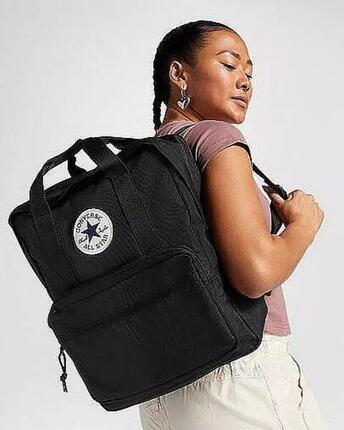 Rugzak Converse Small Square Backpack 23L, Zwart, Uniseks