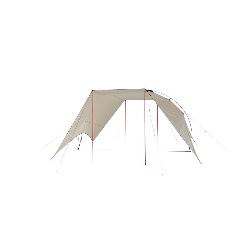 Pavillon Tarp Tahuta Shelter 4 Voile d'ombrage Camping Auvent 5x4 m
