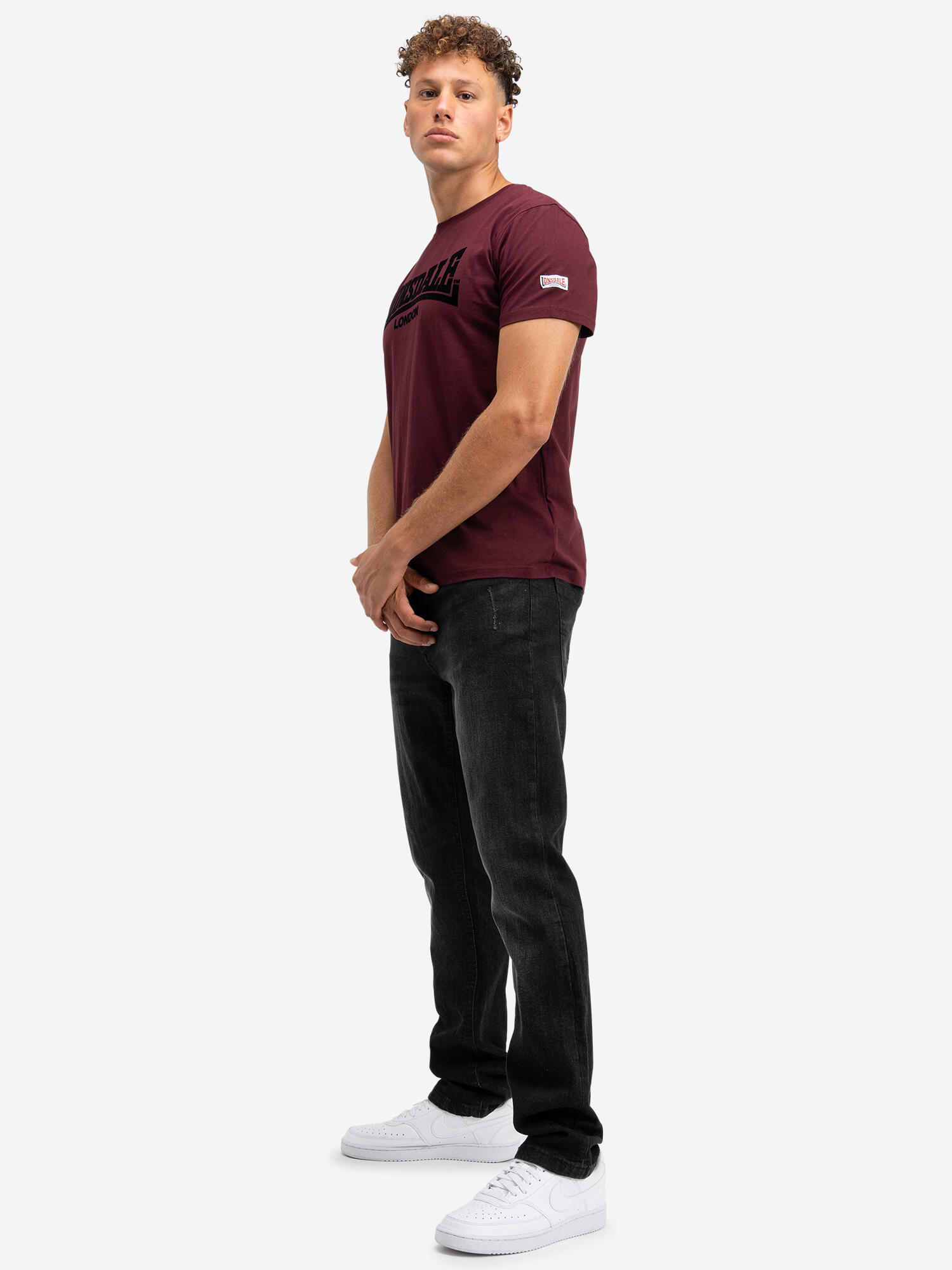 LONSDALE Heren-T-shirt normale pasvorm LL008 ONE TONE 3/6