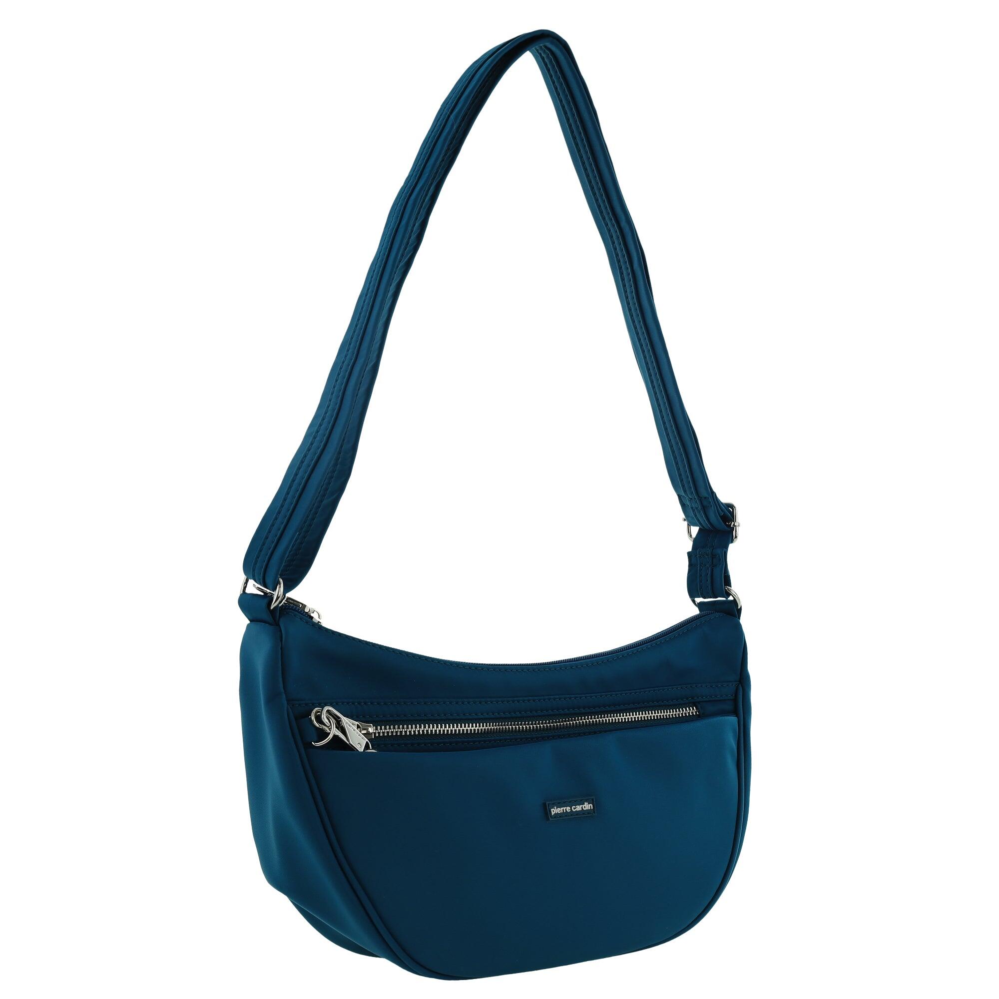 Pierre Cardin Nylon Anti-Theft Cross Body Bag in Turquoise
