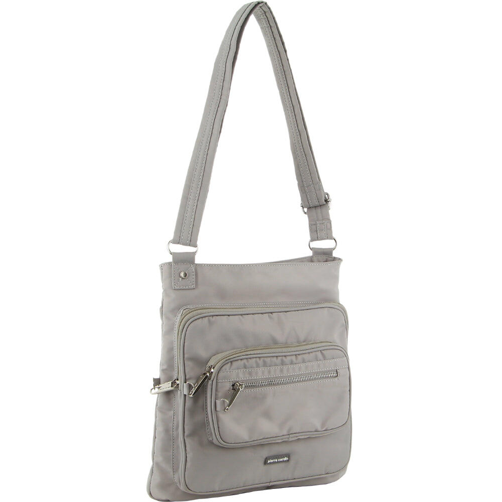 Pierre Cardin Nylon Anti-Theft Cross Body Bag in Taupe