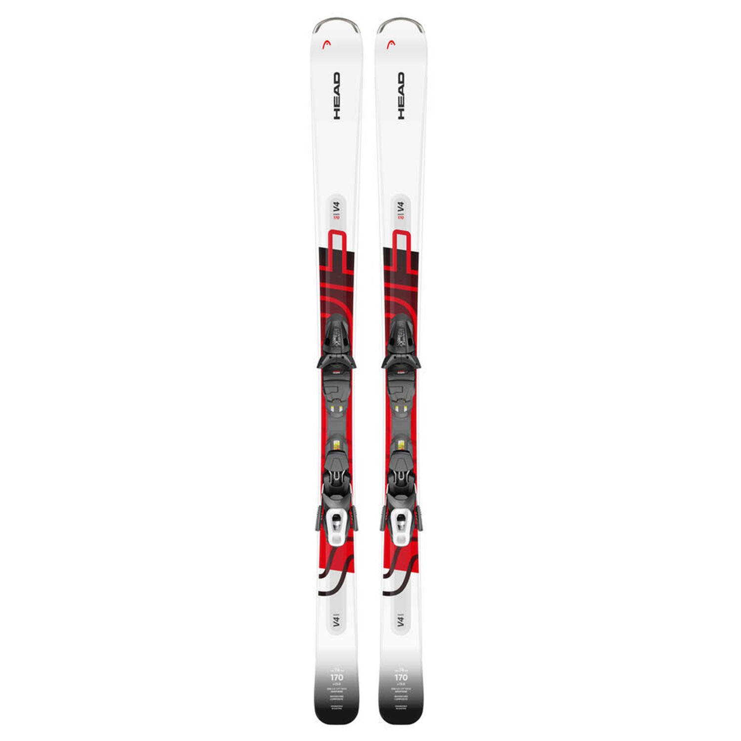 Head - Pack Ski Shape V4 R Sw + Pr 10 Gw Promo Homme - Skis - Blanc - 163 Cm - Decathlon