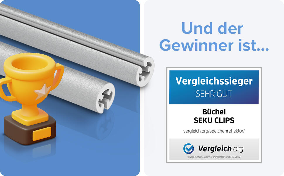 SEKU Clips Speichenreflektoren, 72 Stück 4/7