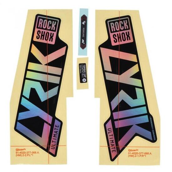 RockShox Gabel Decal-Kit Lyrik Ultimate 27|29 Zoll 11.4018.105.049 gloss Rai...