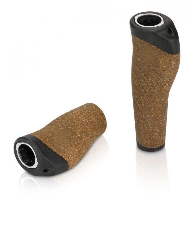 Paire de Grips Ergonomiques XLC GR-S32 135/92 mm Marron 2/2