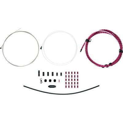 Road & mountain elite link 1x schakelkabelset - zwart