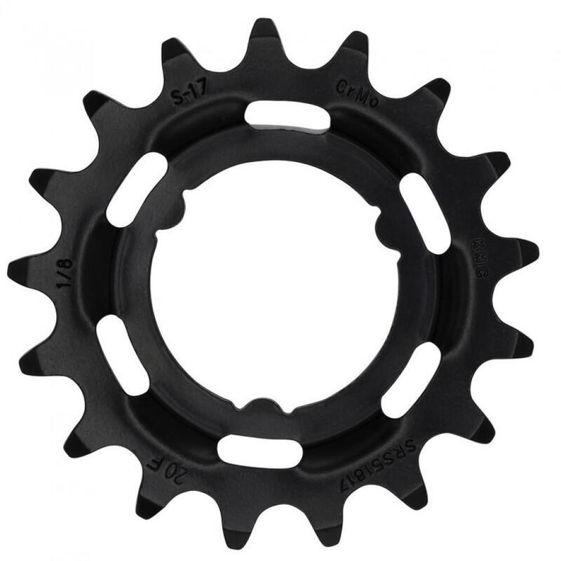 KMC Shimano tandwiel 17t, Chromoly Black