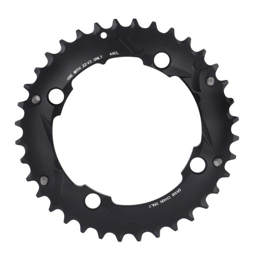 TRUVATIV corona 36 denti BCD 104 mm, alluminio nero. 2/2